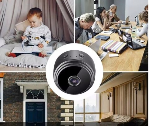 Mini Kamera Szpiegowska Wifi Full Hd, Z Detekcją Ruchu I Nocnym Trybem
