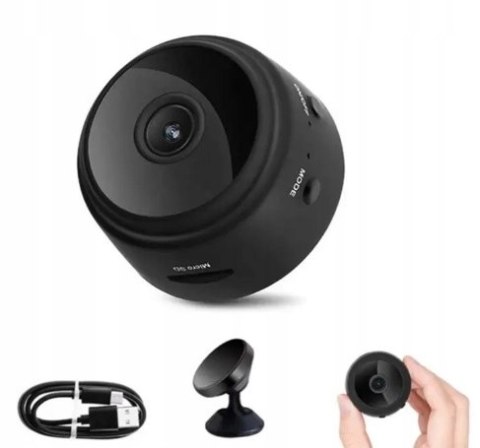 Mini Kamera Szpiegowska Wifi Full Hd, Z Detekcją Ruchu I Nocnym Trybem