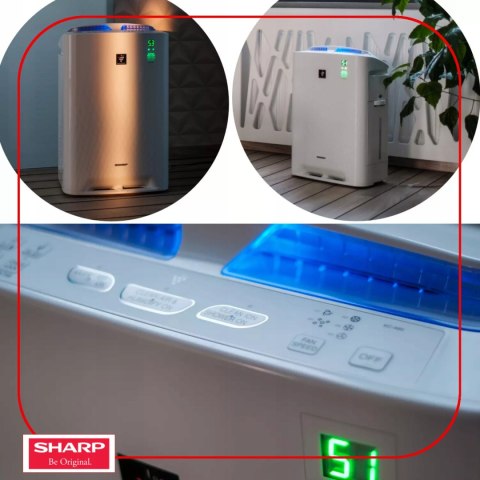 Oczyszczacz I Nawilżacz Powietrza Sharp Kc-A40euw, Cichy, Hepa, Jonizacja