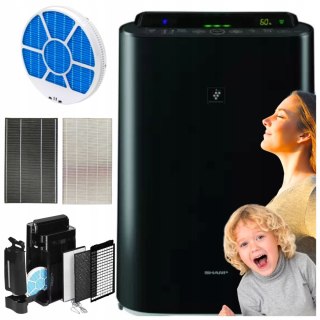 Oczyszczacz I Nawilżacz Powietrza Sharp Kc-D40eub Do 26M², Hepa, Jonizacja