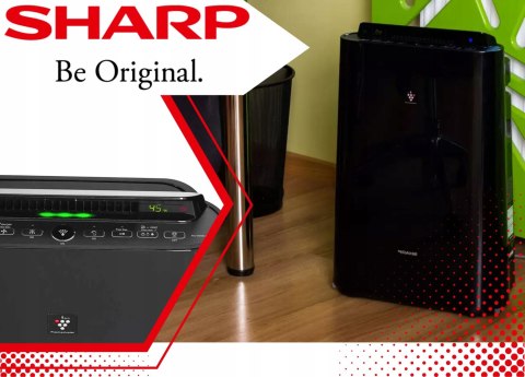 Oczyszczacz I Nawilżacz Powietrza Sharp Kc-D40eub Do 26M², Hepa, Jonizacja