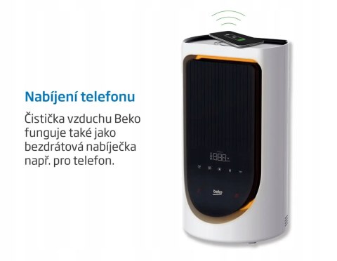 Oczyszczacz Powietrza Beko Atp5500n Z Jonizacją, Głośnikiem I Aromaterapią