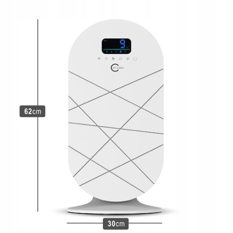 Oczyszczacz Powietrza Carruzzo Smart Wifi Hepa Uv Do 50M², Automatyczny