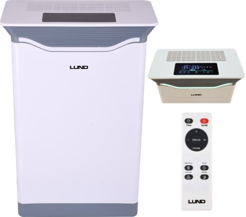 Oczyszczacz Powietrza Lund 7 Etapów Hepa Uv Jonizator Do 70M2 65W 420M3/H