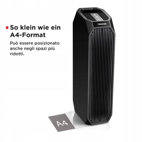 Oczyszczacz Powietrza Toshiba Caf-Z45fr Hepa Uv 228M³/H 99,7% 20M² 32Db