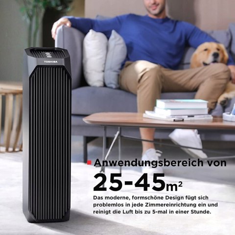 Oczyszczacz Powietrza Toshiba Caf-Z45fr Hepa Uv 228M³/H 99,7% 20M² 32Db
