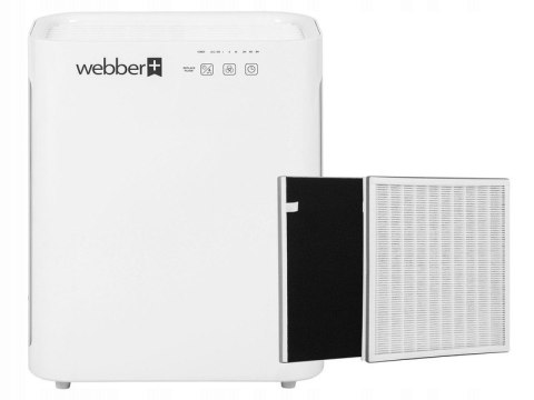 Oczyszczacz Powietrza Webber Ap8400 Biały Hepa, Jonizacja, Timer Do 38 M2