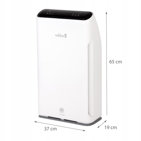 Oczyszczacz Powietrza Webber Ap8700 Hepa13 Uv, Jonizacja, Sensor Pm2,5