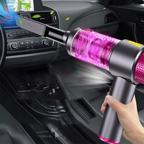 Odkurzacz Ręczny Mini 4W1 Bezprzewodowy 15000Pa, Dmuchawa, Pompa, Hepa