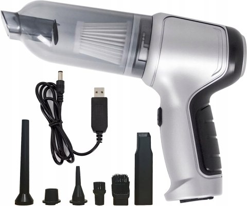 Odkurzacz Ręczny Samochodowy 9000Pa Bezprzewodowy Dmuchawa 120W 4000Mah