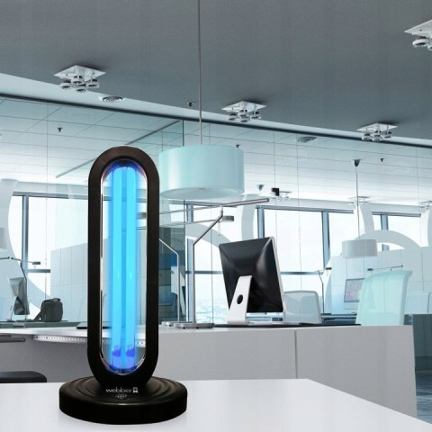 Przenośna Lampa Uv-C 38W Z Ozonowaniem I Pilotem Dezynfekcja Powietrza 60M2