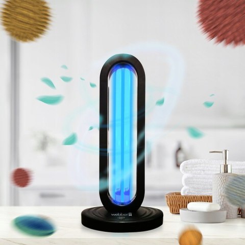Przenośna Lampa Uv-C 38W Z Ozonowaniem I Pilotem Dezynfekcja Powietrza 60M2