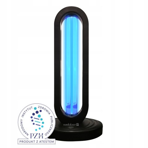 Przenośna Lampa Uv-C 38W Z Ozonowaniem I Pilotem Dezynfekcja Powietrza 60M2