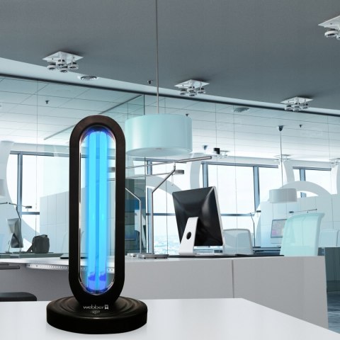 Przenośna Lampa Uv-C 38W Z Ozonowaniem I Pilotem Dezynfekcja Powietrza 60M2