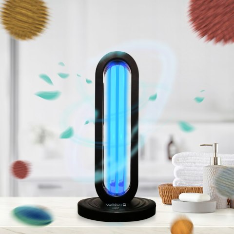 Przenośna Lampa Uv-C 38W Z Ozonowaniem I Pilotem Dezynfekcja Powietrza 60M2
