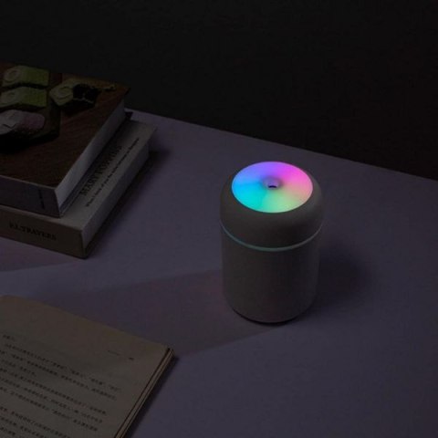 Mini Nawilżacz Powietrza 300Ml, Aromaterapia, Dyfuzor, Led Rgb, Przenośny