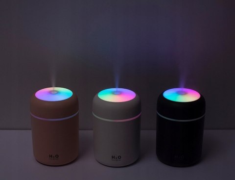 Mini Nawilżacz Powietrza 300Ml, Aromaterapia, Dyfuzor, Led Rgb, Przenośny