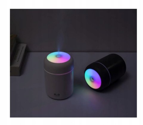 Mini Nawilżacz Powietrza 300Ml, Aromaterapia, Dyfuzor, Led Rgb, Przenośny