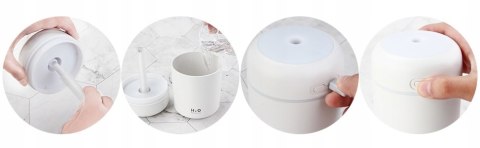 Mini Nawilżacz Powietrza 300Ml, Aromaterapia, Dyfuzor, Led Rgb, Przenośny