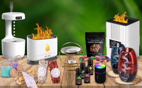 Dyfuzor zapachowy Aromaholik IGNIS z efektem płomienia i timerem