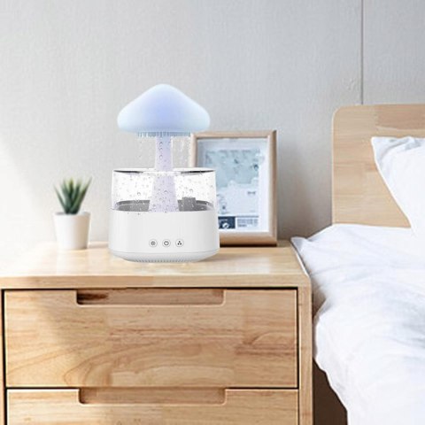 Nawilżacz Chmurka - Jonizacja, Deszcz, Aramaterapia I Usb Lampka Nocna