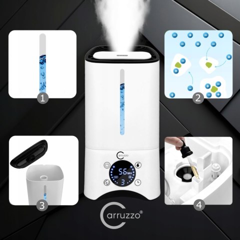 Nawilżacz Powietrza Carruzzo Smart Professional 5L Z Aromaterapią Lcd