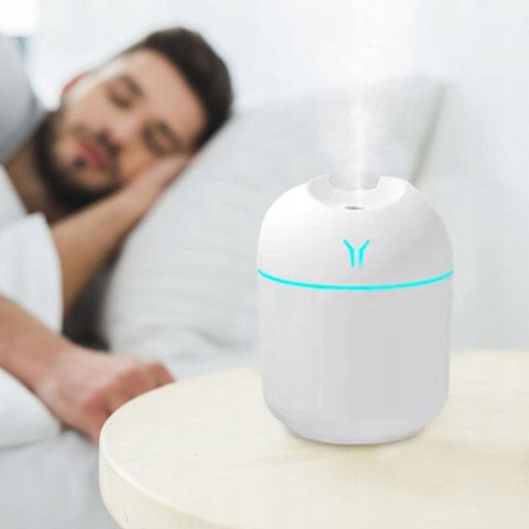 Nawilżacz Powietrza I Dyfuzor Aromaterapia Usb 250Ml, Led Ultradźwiękowy