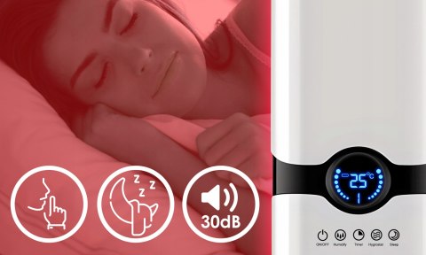 Nawilżacz Powietrza Intmix 3W1 Z Jonizatorem I 12 Olejkami Zapachowymi