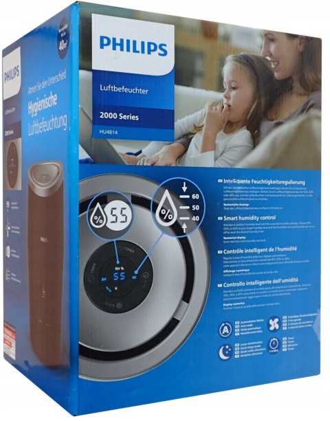 Nawilżacz Powietrza Philips Hu4814/10 Nanocloud 2L Bezplamowy Do 40 M²