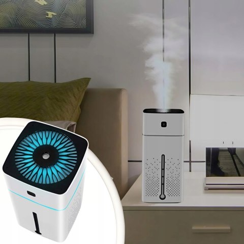 Nawilżacz Powietrza Z Aromaterapią 1000Ml + 12 Olejków Eterycznych Ddk