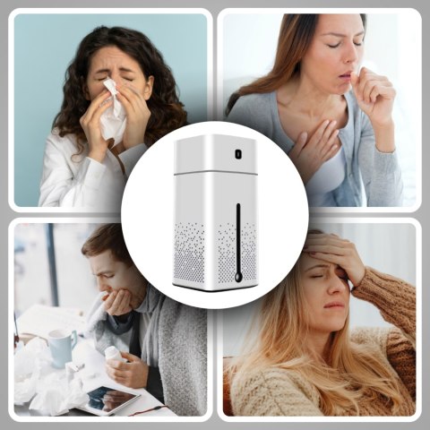Nawilżacz Powietrza Z Aromaterapią 1000Ml + 12 Olejków Eterycznych Ddk