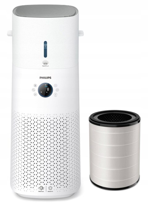 Oczyszczacz Powietrza 2W1 Philips Ac3737/10 Filtr Hepa, Antydym, Cichy
