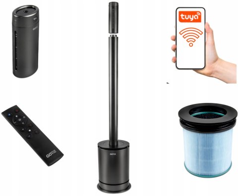 Oczyszczacz Powietrza 7W1 Gotie Smart Air - Hepa, Uv, Grzanie, Chłodzenie