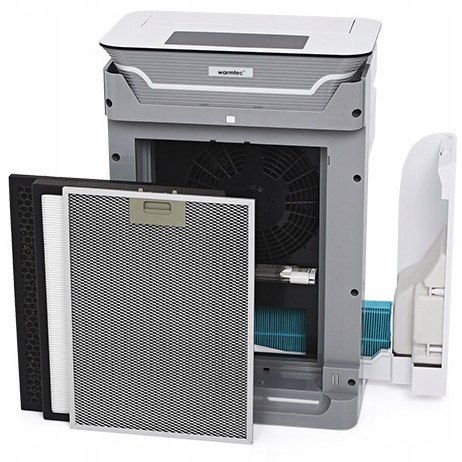 Oczyszczacz Powietrza 80M2 Hepa, Jonizator, Wifi, Ciche - Warmtec Ap350w+