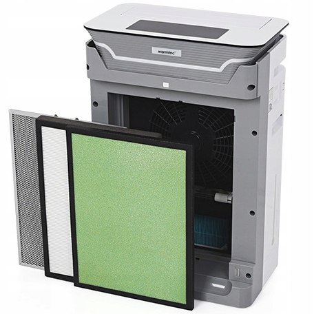 Oczyszczacz Powietrza 80M2 Hepa, Jonizator, Wifi, Ciche - Warmtec Ap350w+