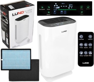 Oczyszczacz Powietrza Lund 40W 220M3/H Hepa 4 Etapy, Pilot, Z Jonizacją