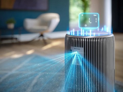 Oczyszczacz Powietrza Philips 4-Filtr Hepa 600M3/H Aerasense Cichy Do 156M2