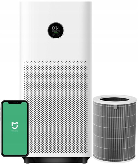 Oczyszczacz Powietrza Xiaomi 4 Lite Hepa Wydajny 43M2 Cadr 360 M³/H 3-Warst