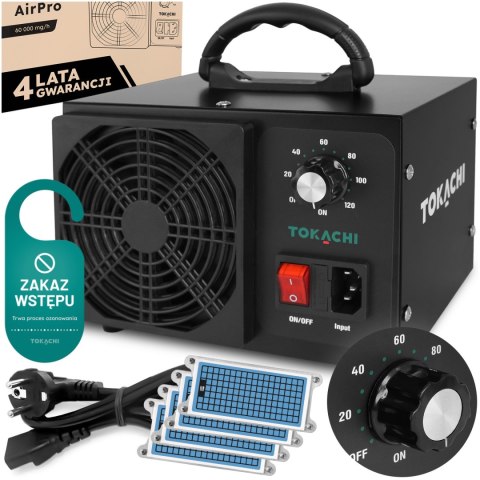 Ozonator Tokachi AirPro, 60 000 mg/h, 130 W, timer 120 min