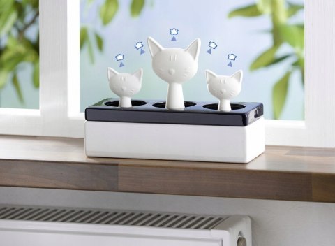 Ceramiczny Nawilżacz Powietrza Koty Aromaterapia Bez Prądu Dekoracja