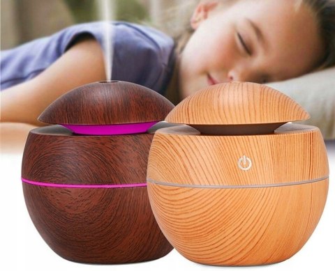 Dyfuzor Elektryczny 2W1 Nawilżacz I Aromaterapia Usb 130Ml Ultradźwiękowy