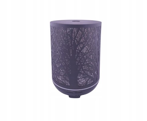 Dyfuzor Ultradźwiękowy Metalowy 300Ml Las 7 Kolorów Led, Olejki Eteryczne