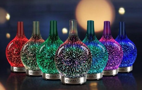 Dyfuzor Zapachowy Nawilżacz Led 7 Kolorów Ultradźwiękowy Aromaterapia Usb