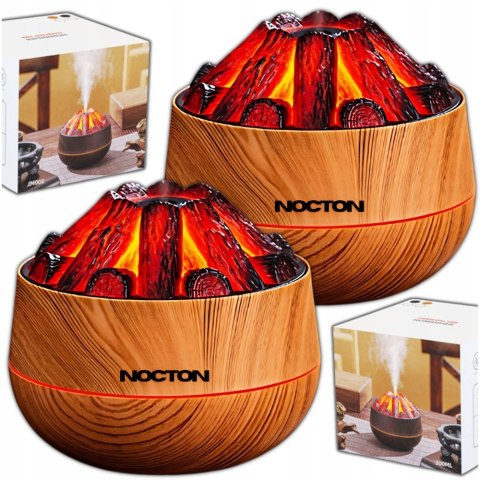 Nawilżacz Powietrza 300Ml Usb - Dyfuzor Aromaterapii, Efekt Ognia, Cichy