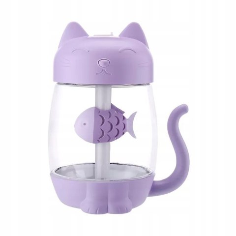 Nawilżacz DSJ Kotek 350 ml z lampką nocną i zasilaniem USB