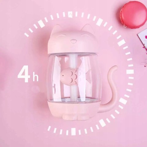 Nawilżacz DSJ Kotek 350 ml z lampką nocną i zasilaniem USB