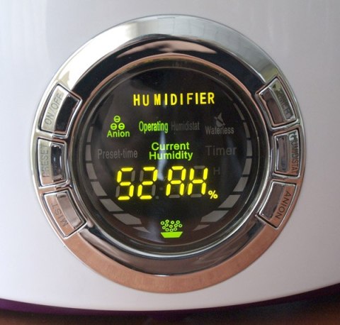 Nawilżacz Powietrza Eldom Nu5 - Jonizacja, Higrometr, Dyfuzor, Lcd, 5,2L