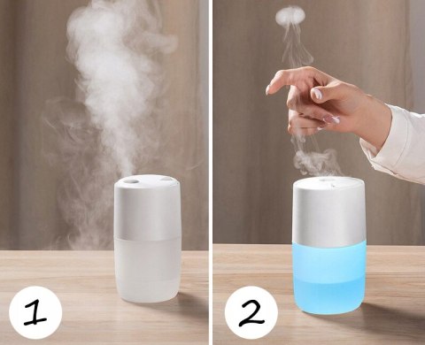 Nawilżacz Powietrza Gotel Rgb 2W1 Z Lampką I Olejkami Aromatycznymi 300Ml