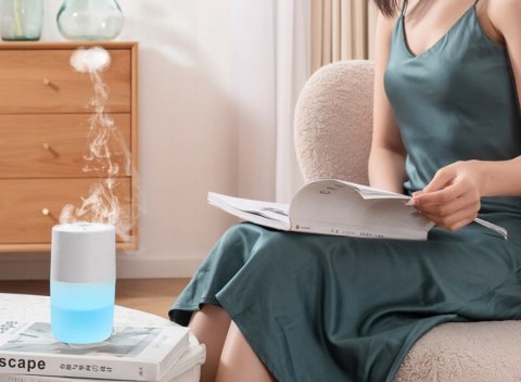 Nawilżacz Powietrza Gotel Rgb 2W1 Z Lampką I Olejkami Aromatycznymi 300Ml