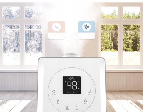 Nawilżacz Powietrza Levoit 6L Top-Fill, Ciepła/Zimna Mgiełka, 70 M2 Smart